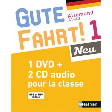 Gute Fahrt 1 Neu Coffret CD + DVD classe 2016