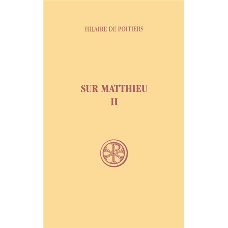 Sur Matthieu - tome 2