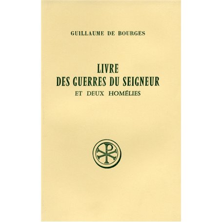 SC 288 Livre des guerres du Seigneur