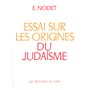 Essai sur les origines du judaïsme