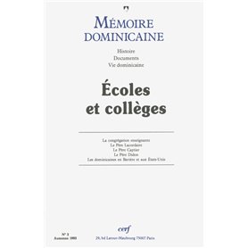 Mémoire dominicaine - numéro 3 Ecoles et collèges
