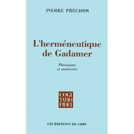 L'herméneutique de Gadamer