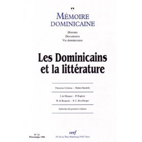 Mémoire dominicaine - numéro 11 Les dominicains et la littérature