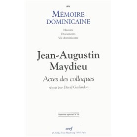 Mémoire dominicaine - numéro spécial 2 Jean-Augustin Maydieu Actes des colloques