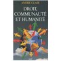 Droit, communauté et humanité