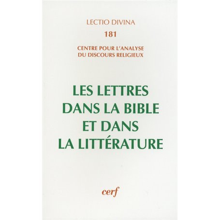 Les Lettres dans la Bible et dans la littérature