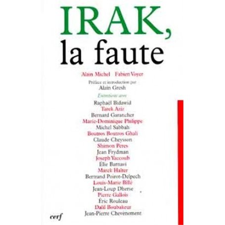 Irak, la faute