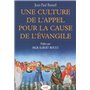 Une culture de l'appel pour la cause de l'Évangile