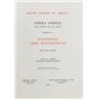 Opera Omnia - tome 1 Expositio libri postteriorum