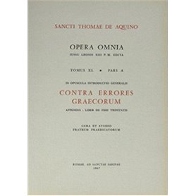 Opera Omnia - tome 40 Pars A-B-C-D-E