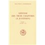 Défense des trois chapitres (à Justinien) - tome 1 (Livres I-II)