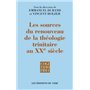 Les sources du renouveau de la théologie trinitaire au XXe siècle