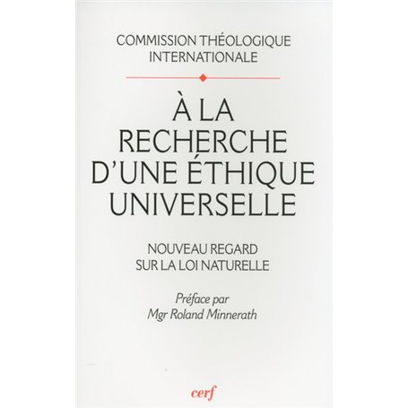 A la recherche d'une éthique universelle