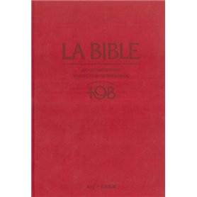 La Bible - Traduction oecuménique - notes intégrales, reliure rigide satin mat grenat sous étui