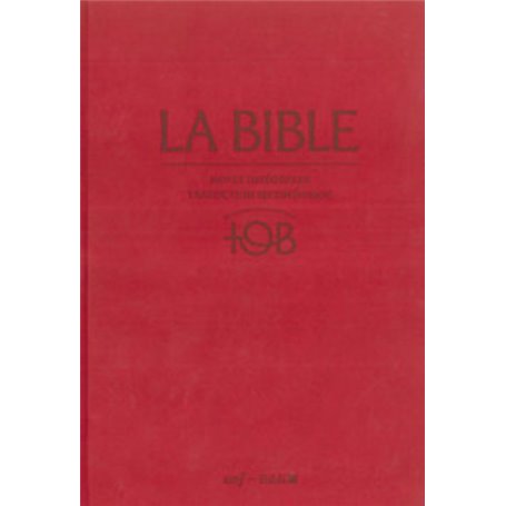 La Bible - Traduction oecuménique - notes intégrales, reliure rigide satin mat grenat sous étui