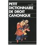 Petit Dictionnaire de droit canonique