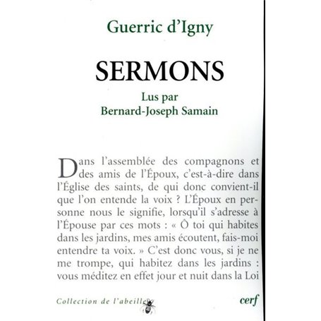 Guerric d'Igny - Sermons