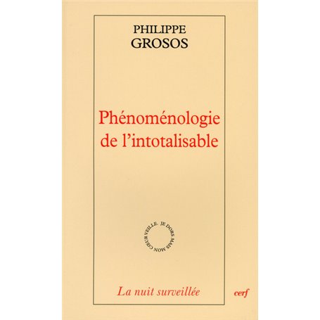 Phénoménologie de l'intotalisable