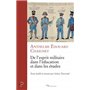 De l'esprit militaire dans l'éducation et dans les études