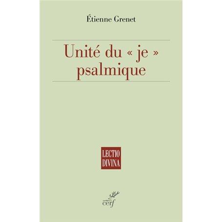 Unité du je psalmique