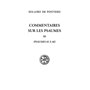 Commentaire sur les Psaumes III