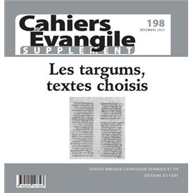 Cahiers Evangile - Supplément - N° 198 Les targums, textes choisis