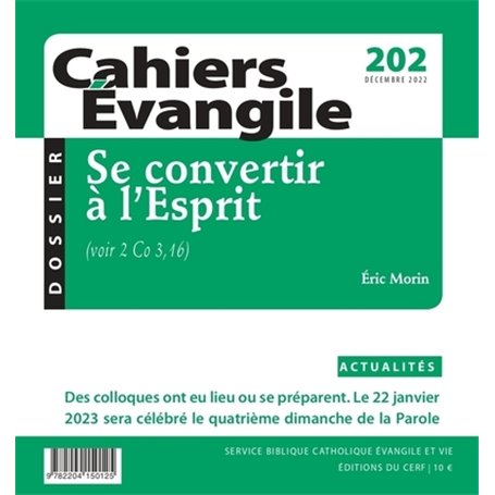 Cahiers Evangile - N° 202 Se convertir à l'Esprit