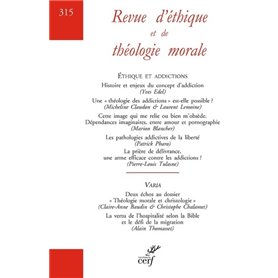 Revue d'éthique et de théologie morale - N° 315