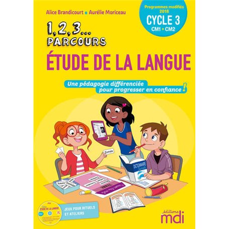 1,2,3 Parcours... Etude de la langue - Français - Fichier CM1-CM2 + CD 2019