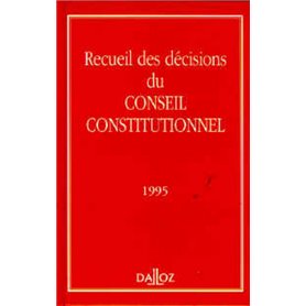 Recueil des décisions du Conseil constitutionnel 1995
