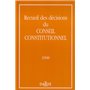 Recueil des décisions du Conseil Constitutionnel - 1998