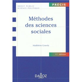 Méthodes des sciences sociales. 11e éd.