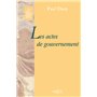 Les actes de gouvernement - Réimpression de l'édition de 1935