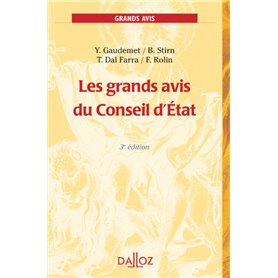 Les grands avis du Conseil d'État. 3e éd.