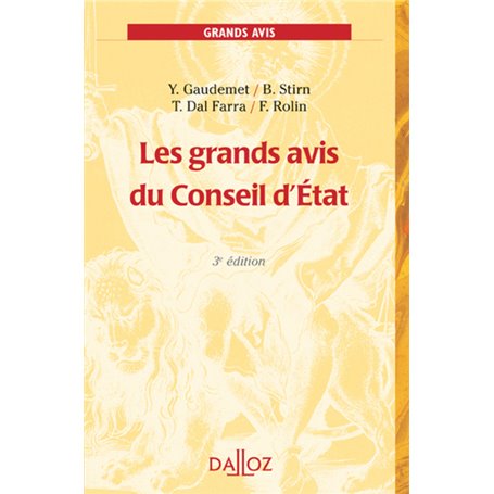 Les grands avis du Conseil d'État. 3e éd.