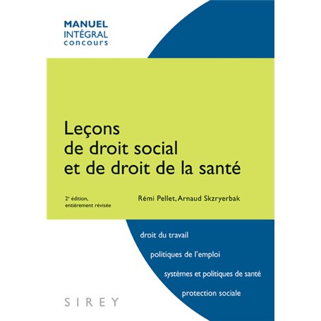 Leçons de droit social et de droit de la santé. 2e éd.