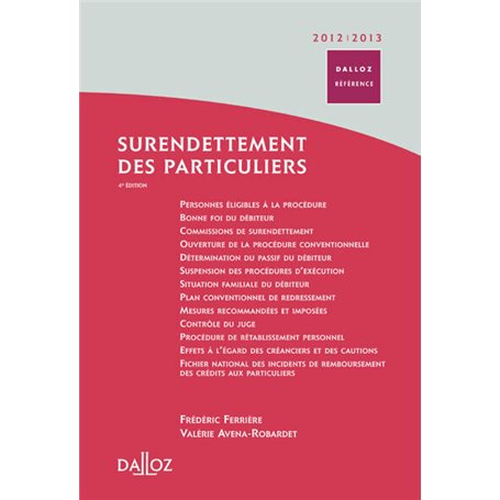 Surendettement des particuliers 2012/2013. 4e éd.