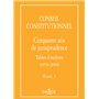 Conseil constitutionnel. Cinquante ans de jurisprudence - Tome 2 Tables d'analyses 1959-2008