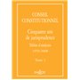 Conseil constitutionnel. Cinquante ans de jurisprudence - Tome 3 Tables d'analyses 1959-2008