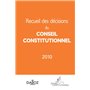 Recueil des décisions du Conseil constitutionnel 2010