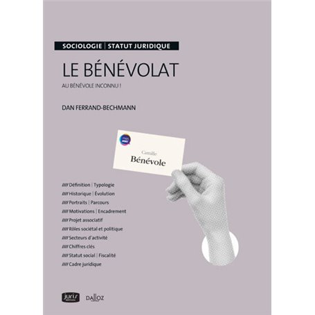 Le bénévolat - Au bénévole inconnu !