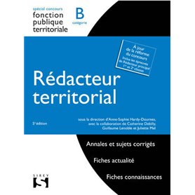 Rédacteur territorial. Catégorie B. 5e éd.