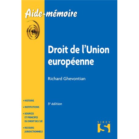 Droit de l'Union européenne. 5e éd.