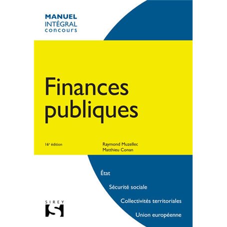 Finances publiques. 16e éd.