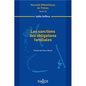 Les sanctions des obligations familiales - Volume 138