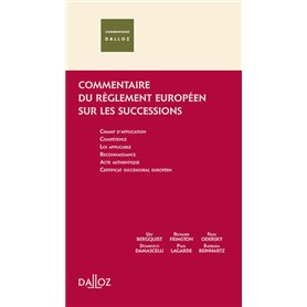 Commentaire du réglement européen sur les successions