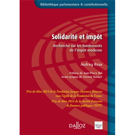 Solidarité et impôt - Recherche sur les fondements de l'impôt moderne