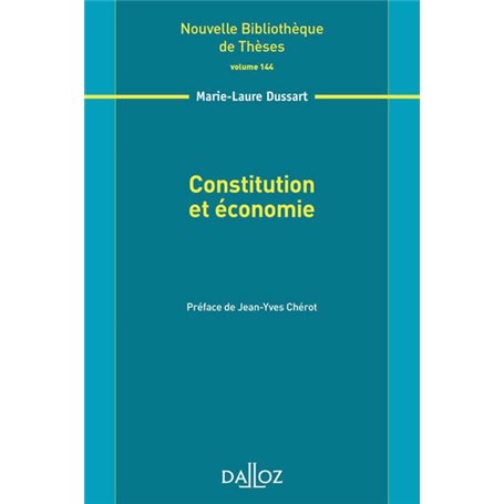 Constitution et économie - Volume 144