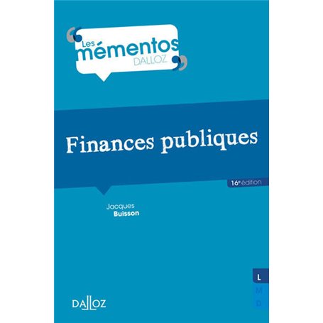 Finances publiques. 16e éd.