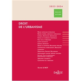 Droit de l'urbanisme 2023/2024. 1er éd.
